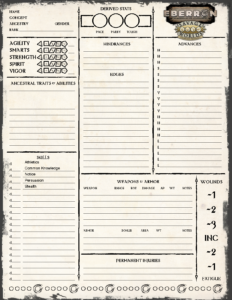 Eberron for Savage Worlds Character Sheet (parchment layer enabled)